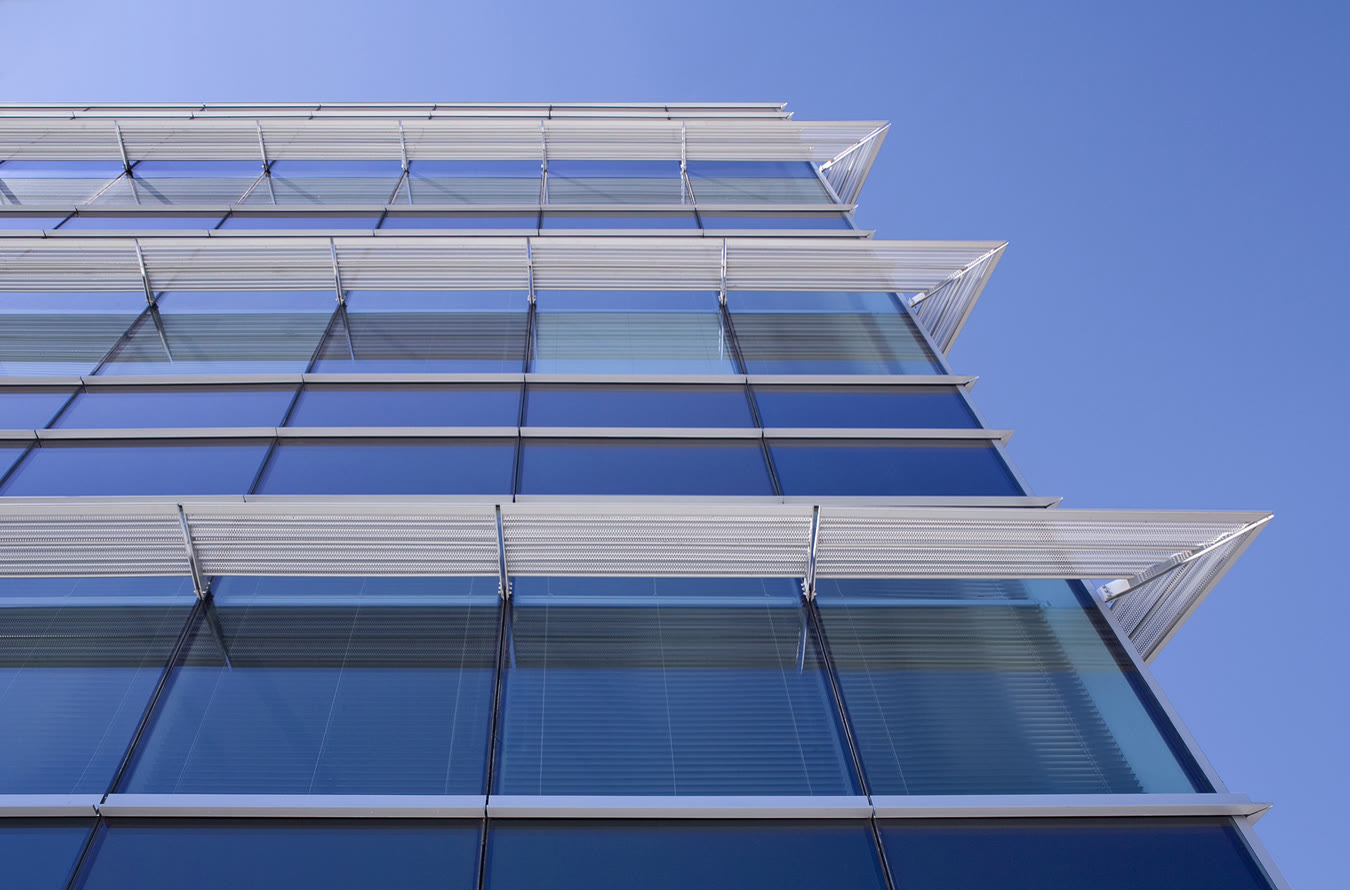Exterior Light Shelves - Green Office Building, Denver Colorado